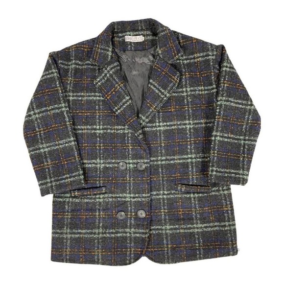 Jackets & Blazers - Oversized plaid blazer